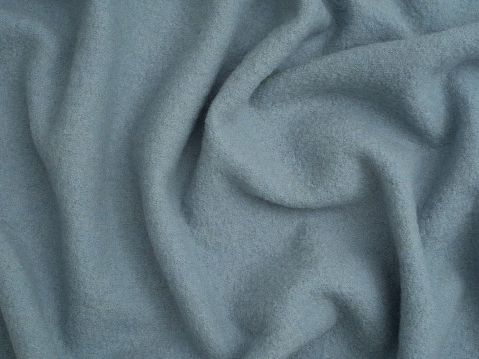 Minerva Core Range Green 100% Pure Boiled Wool Coating Fabric for Dressmaking, 140cm / 55" Wide - per metre