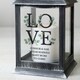 image 5 of Personalised LOVE Wedding Black LED Lantern