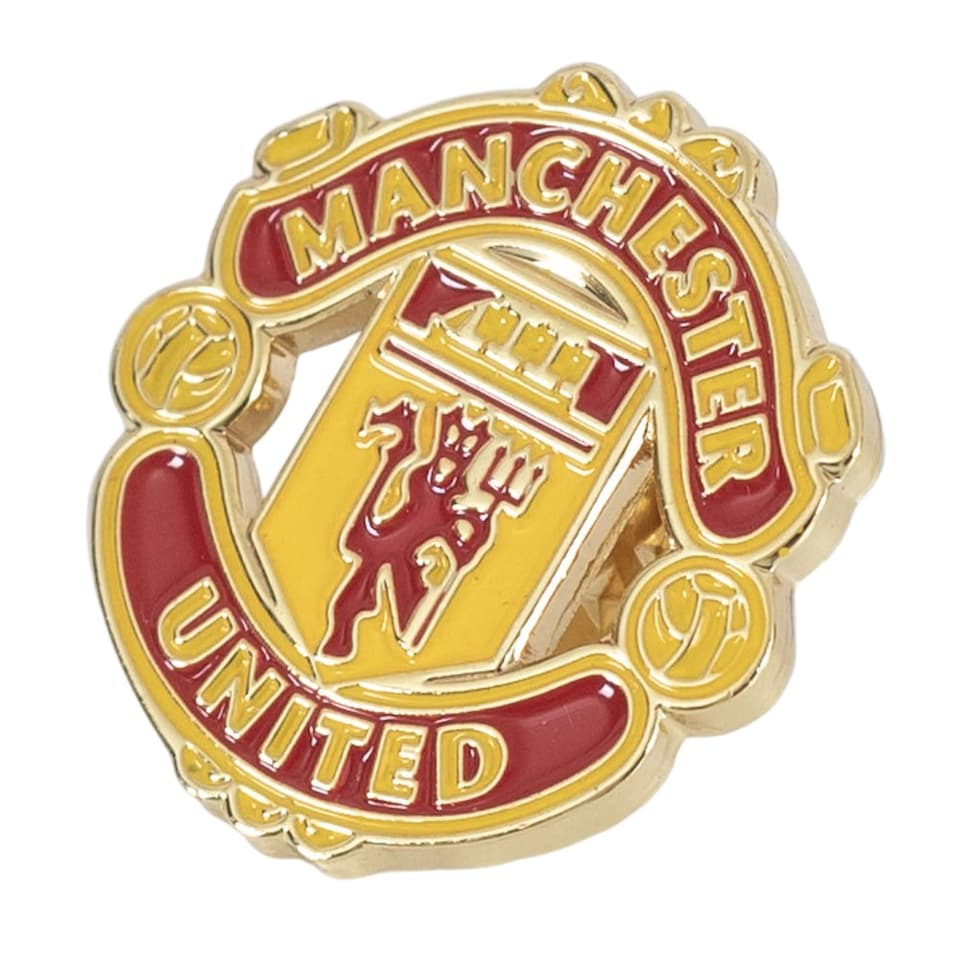 image 1 of Manchester United FC Keyring And Badge Set | Red | Red/Yellow | 1
