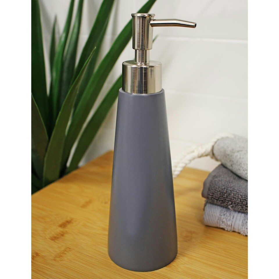 image 1 of Showerdrape Alto Grey Liquid Soap Dispenser