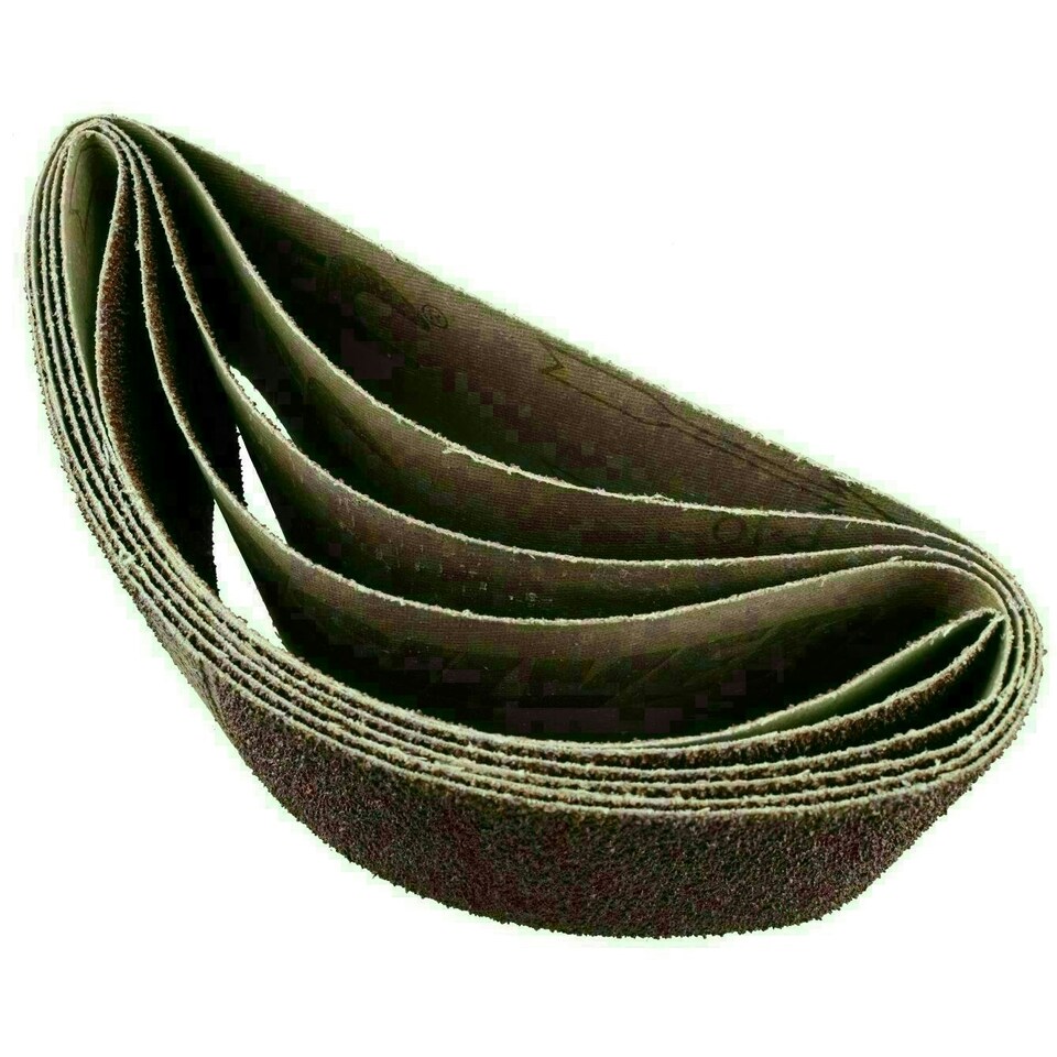 image 1 of Belt Power Finger File Sander Abrasive Sanding Belts 457mm x 75mm 40 Grit 20 PK