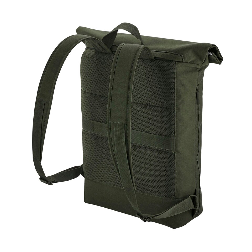 image 1 of Bagbase Simplicity Roll Top 15L Backpack - Pine Green - One Size