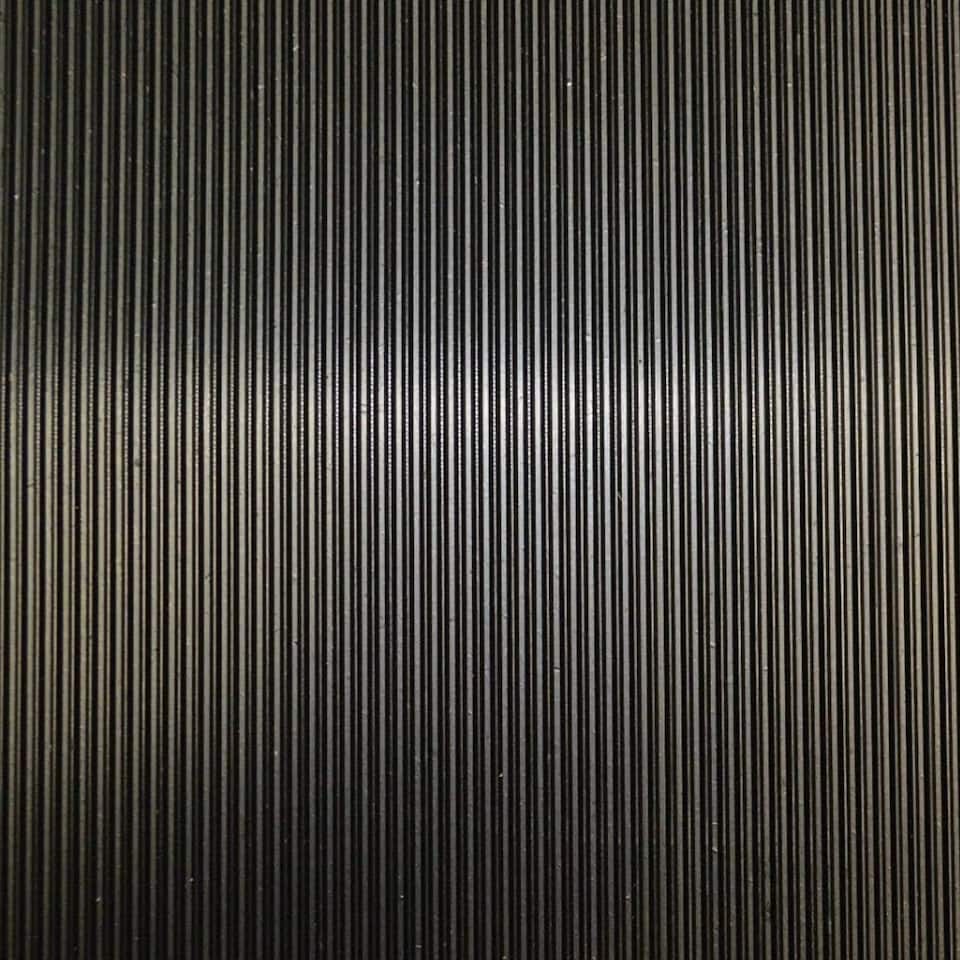 image 1 of Rubber Flooring Matting - 1m x 3m x 3mm - Fine Ribbed - Workshop Garage Shed Van Non-Slip