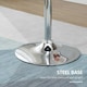 image 5 of HOMCOM Round Height Adjustable Bar Table Counter Pub Desk Metal Base Black