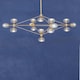 image 3 of Interiors by Premier Modern Fifteen Arm Gold Finish Pendant Light, Industrial Molecular Multi Bulb Ceiling Fixture, Chandelier