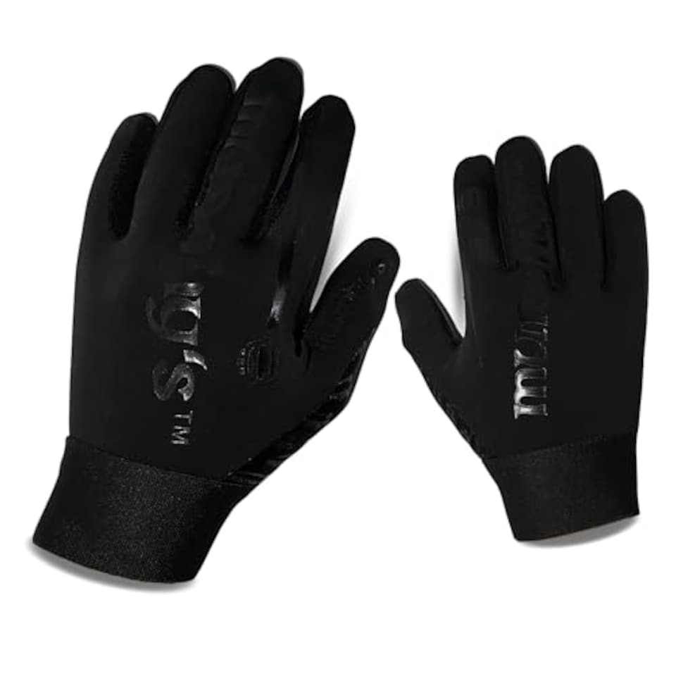 image 1 of Murphys Gaelic Football Player’s Kid’s Gloves, Premium Latex, Gaa Superior Grip, Durable And Breathable Design Elasticated Wristband, Black, 6 - Under 12Y