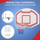 image 6 of COSTWAY Wall Mounted Basketball Hoop Backboard Basketball Games Red | Standard
