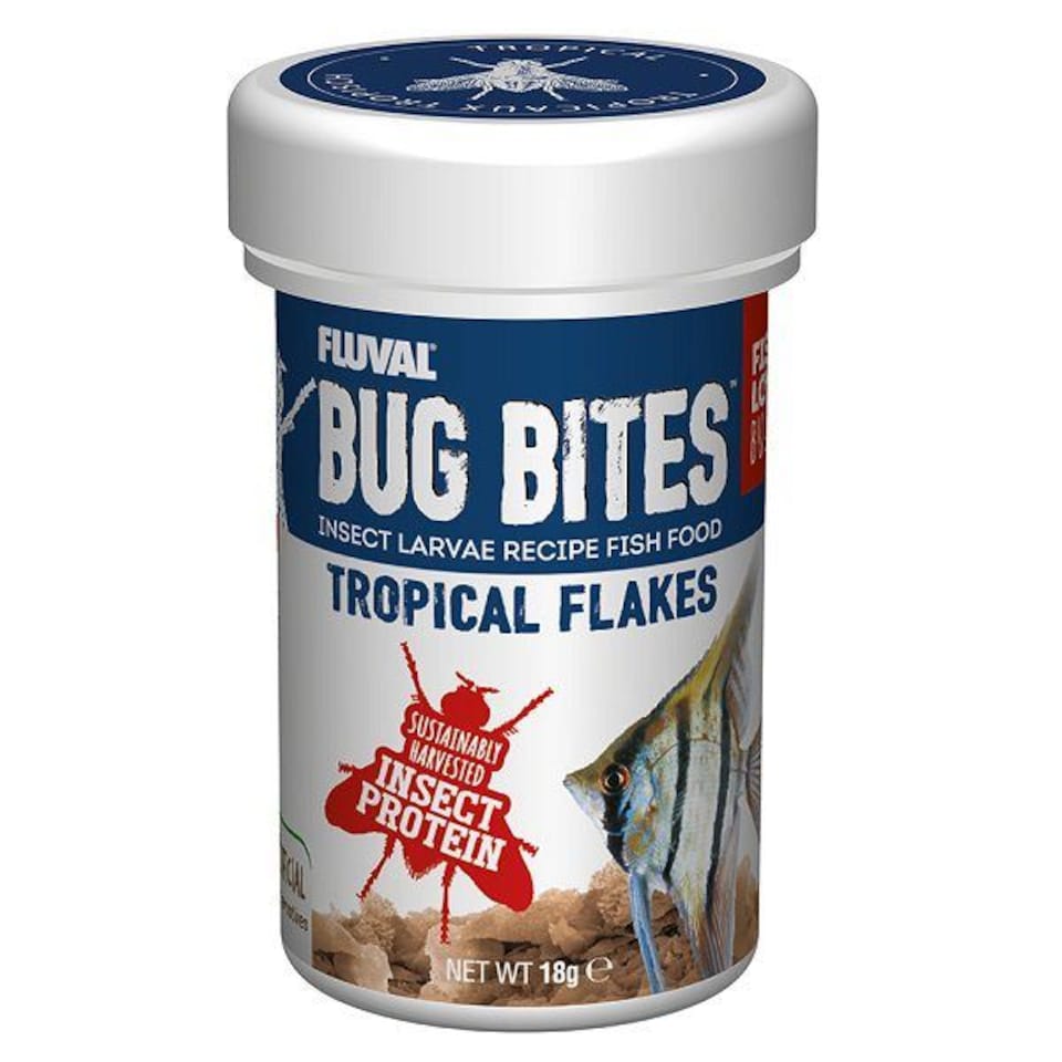 Fluval Bug Bites Tropical Flakes 18g | Multi
