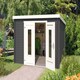 image 3 of Sacramento-Log Cabin, Wooden Garden Room, Timber Summerhouse, Home Office - L312 x W319 x H210.9 cm Brown