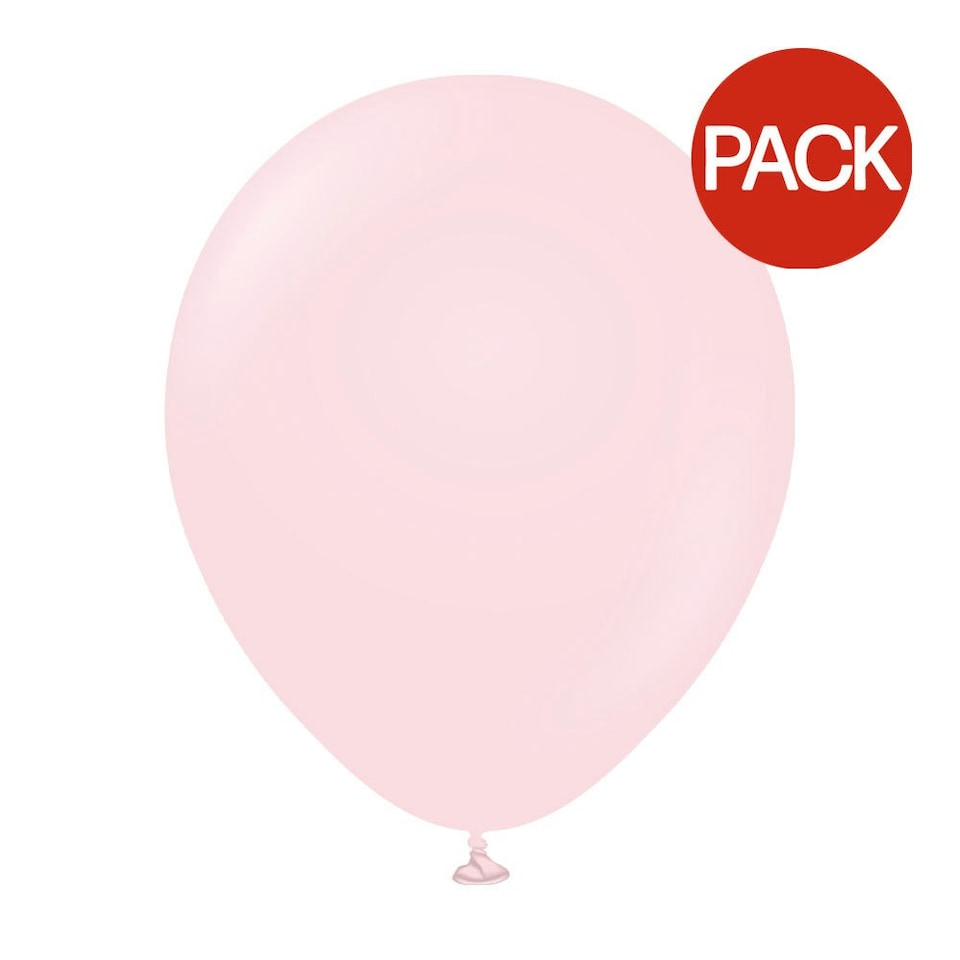 Kalisan Standard Latex Plain Balloons (Pack of 2) - Light Pink - One Size