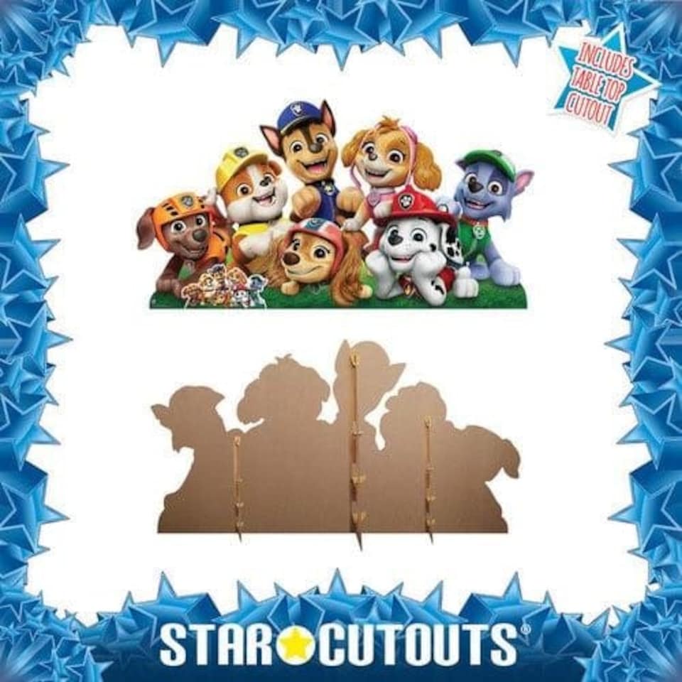 image 1 of Paw Patrol Group Shot Wide Lifesize Cardboard Cutout 94cm