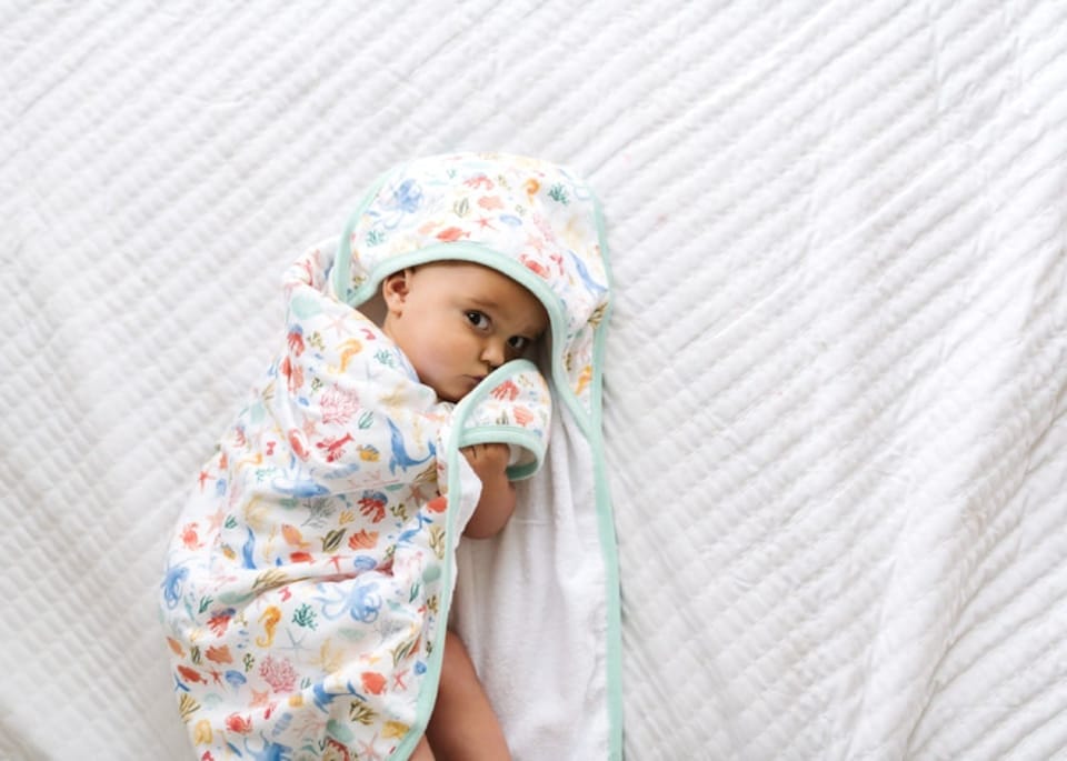 image 1 of Copper Pearl Premium Knit Hooded Towel Nautical