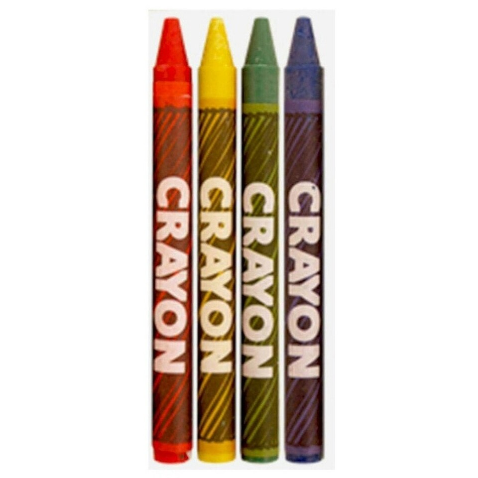 image 1 of Rainbow Waxed Crayon - Multicoloured - One Size