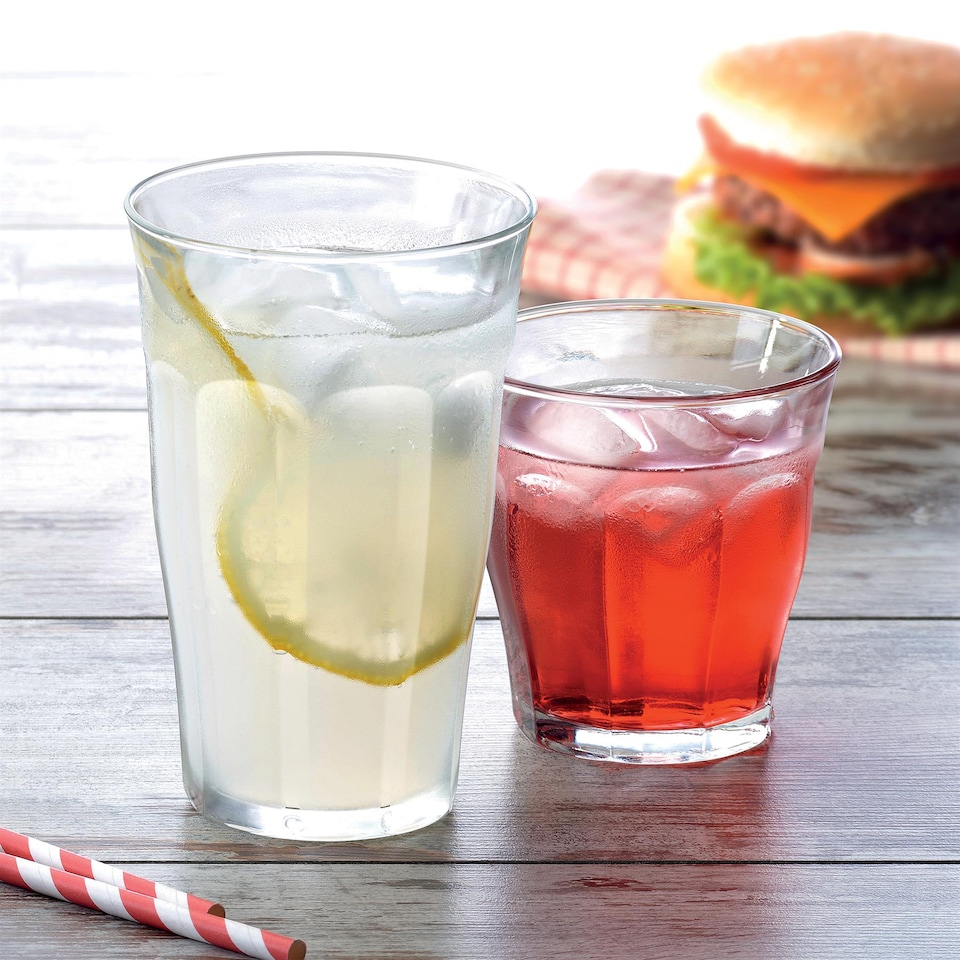image 1 of Duralex 12pc Picardie Highball Glasses & Tumblers Set - Clear | Clear | Clear