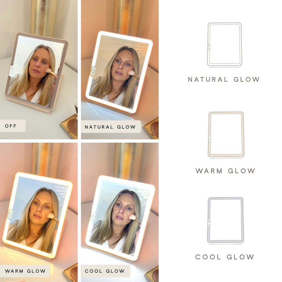 image 1 of Sensse Warm Grey LED Glow Up Mirror