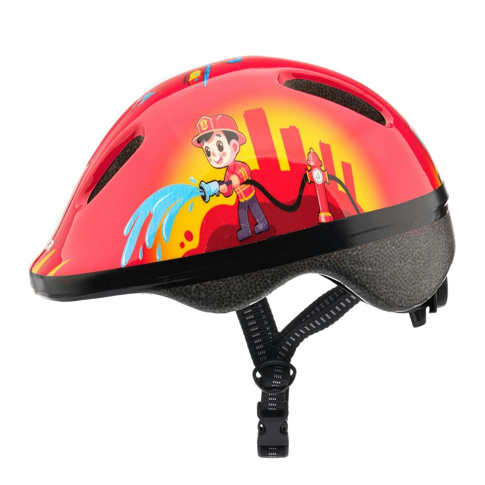 image 1 of Helmet for Kids Toddlers – Lightweight Adjustable Bike Helmet for Boys & Girls – Safety Crash Protection for Cycling, Scooter, Skateboard – MV62 Red | Fire 2 | XS