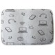 image 1 of Bathmat - internet related doodle pattern (Bath mats)
