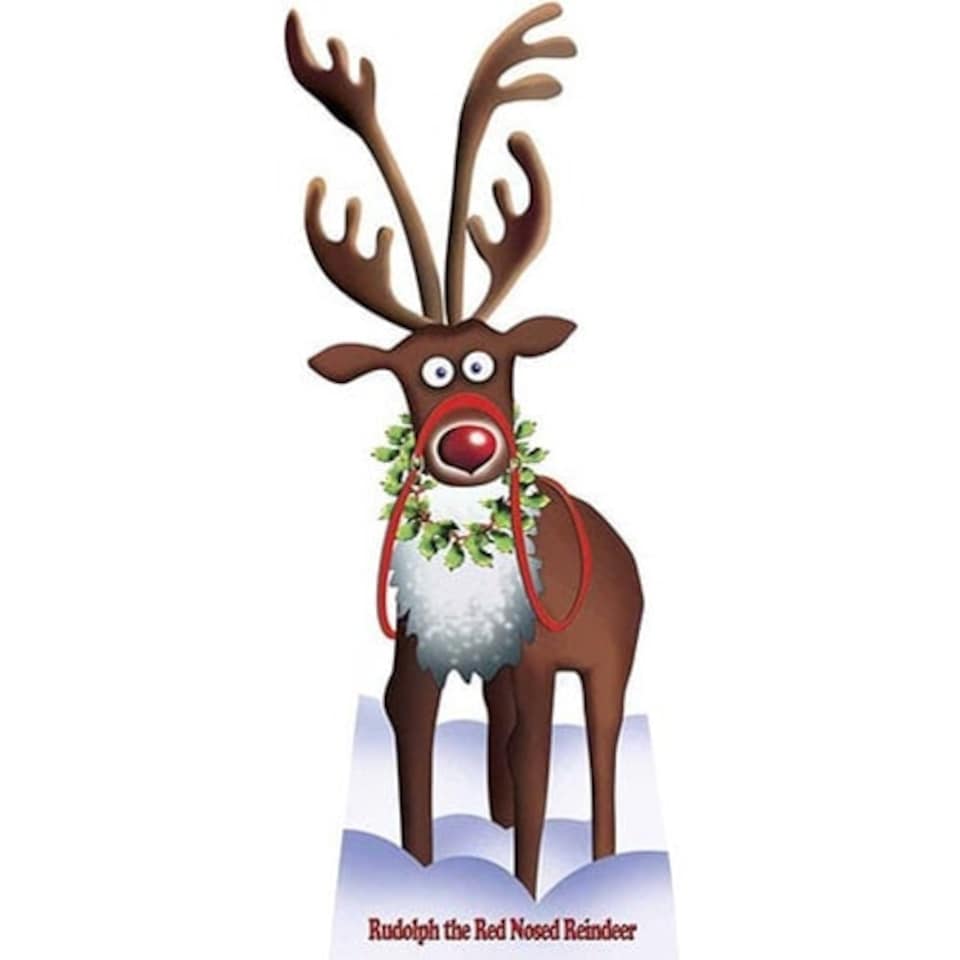 Rudolph The Red Nosed Reindeer Christmas Lifesize Cardboard Cutout 183cm