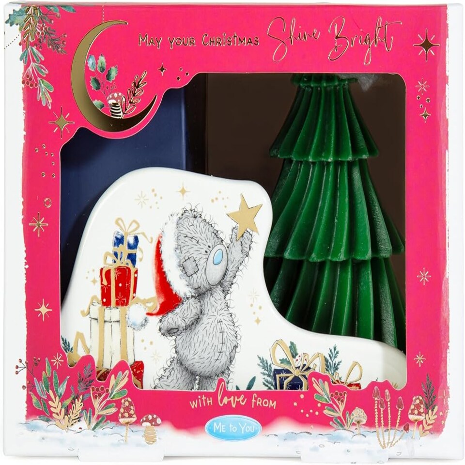 image 1 of Me to You Tatty Teddy Candle Holder With Tree Candle Official Collection