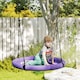 image 2 of AIYAPLAY Nest Swing Set, 100 cm Saucer Tree Swing Set for Kids, Purple