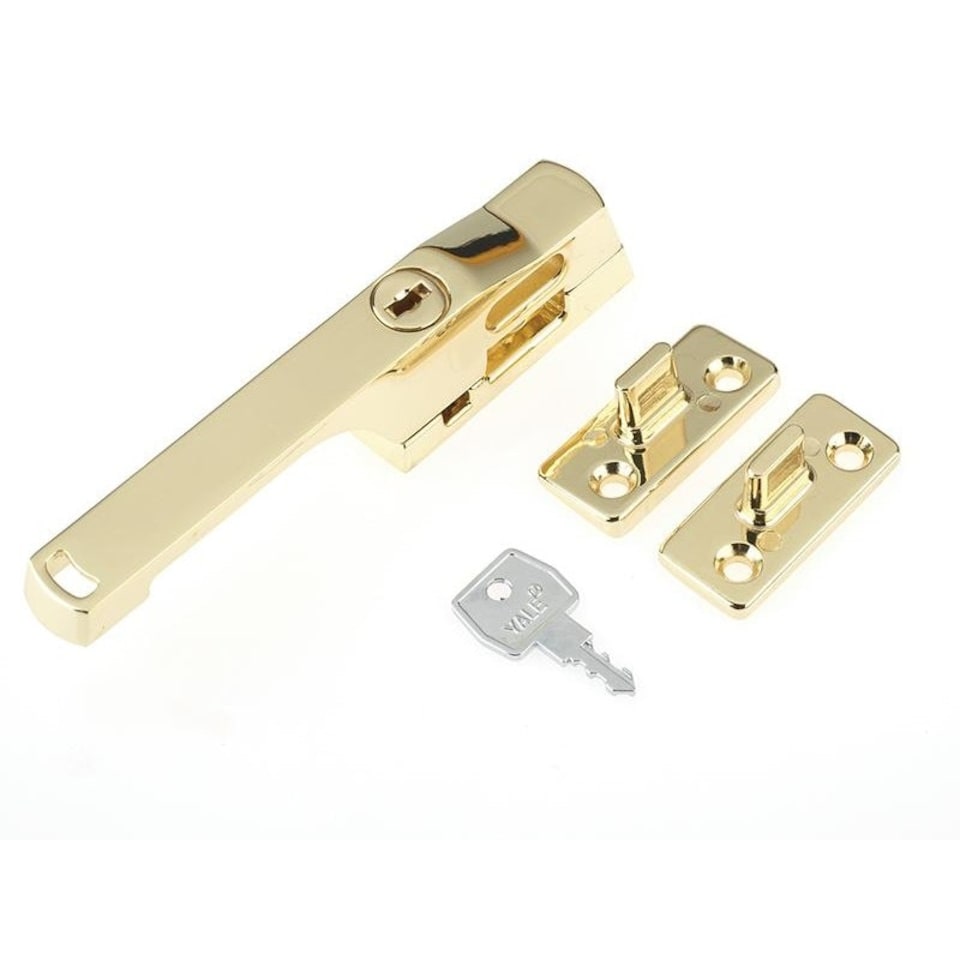 Yale Locks P115 Lockable Window Handle - Multi Colour - Polished Brass Finish