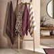 image 7 of OHS 2 Pack Luxury 100% Cotton Leopard Jacquard Absorbent Quick Drying Hand Towel Cream | Natural | Hand towel