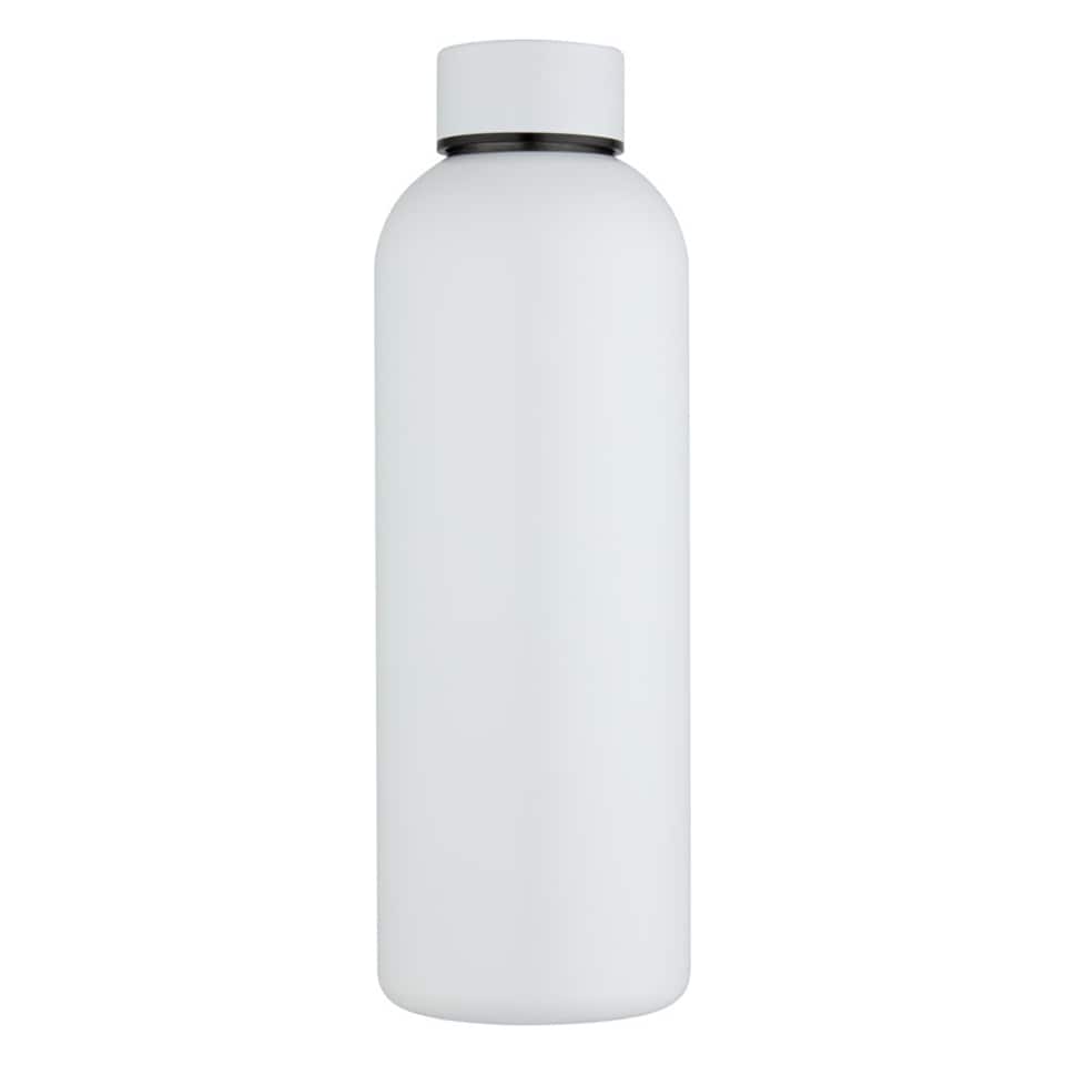 image 1 of Floso Spring Stainless Steel Single Wall 750ml Water Bottle | White | White | 1