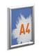 image 1 of Durable Aluminium Snap Frame Retail Clip Poster Holder Notice Board | A4 Silver | Silver