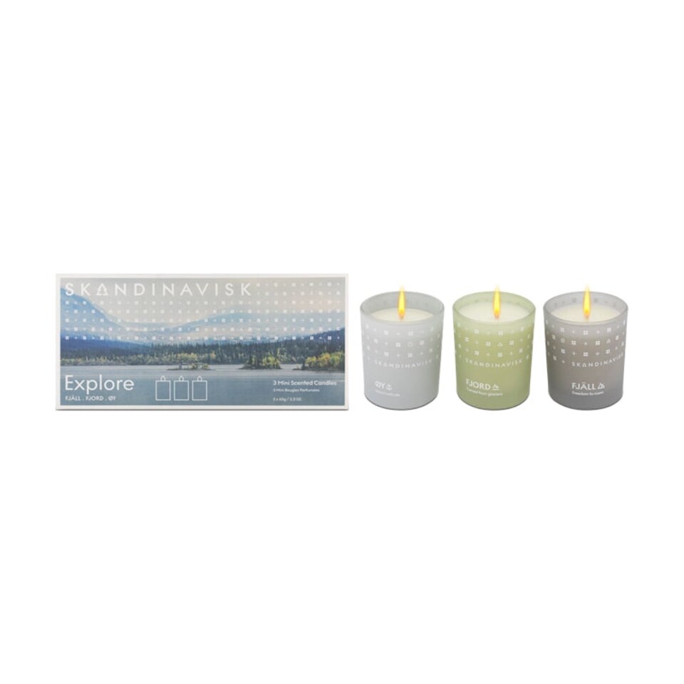 image 1 of Skandinavisk Explore Mini Scented Candle Set 3 x 65g N/A