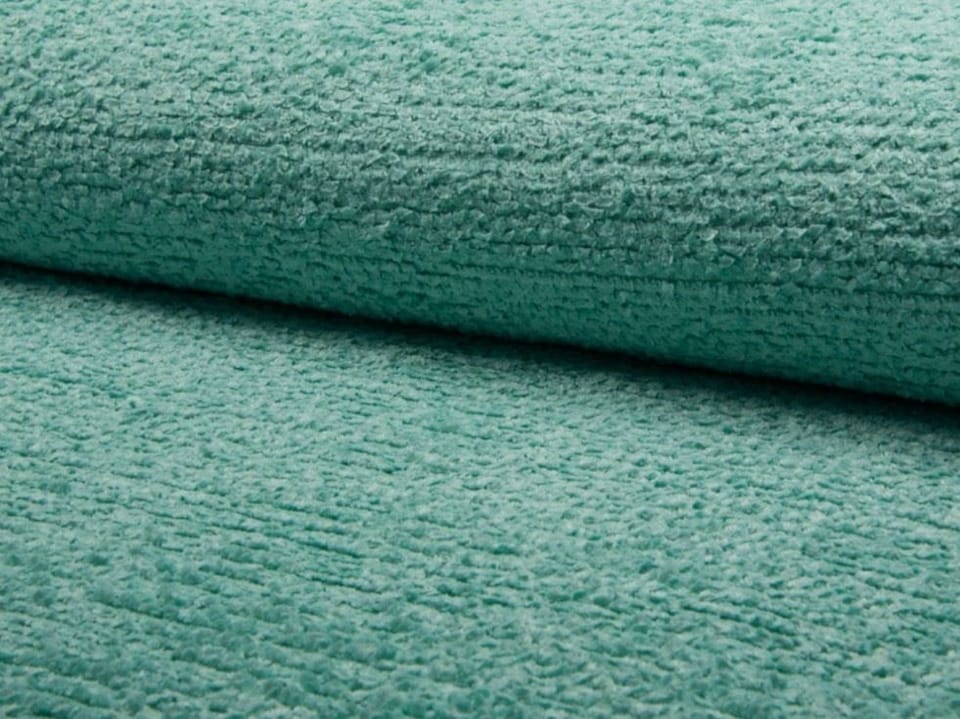 Green Woven Chenille Fabric for Dressmaking, Upholstery, 155cm / 61" Wide - per metre