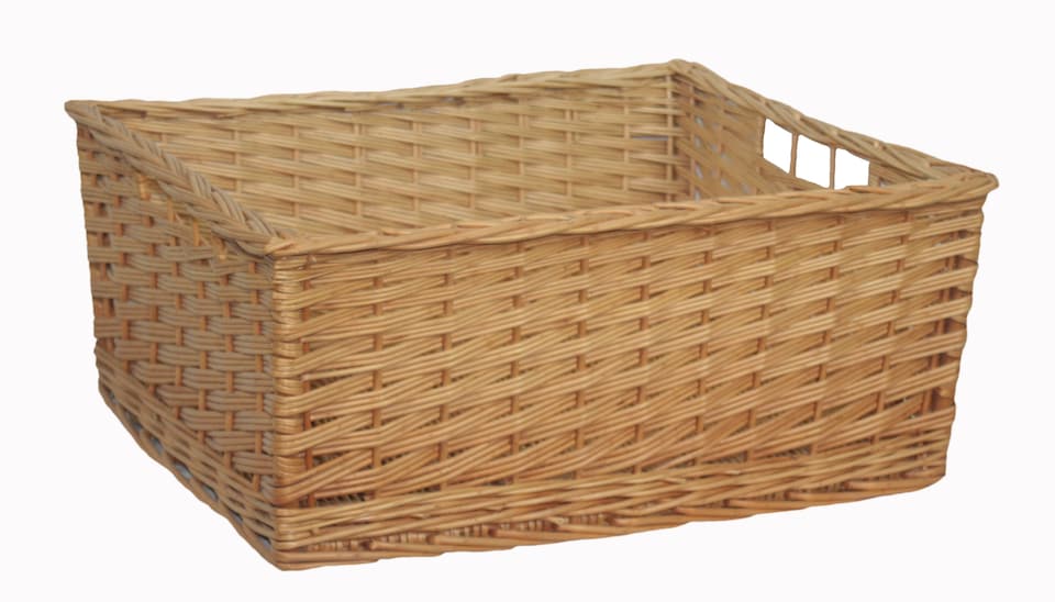 image 1 of Wicker Medium Kitchen Storage Basket | Brown | Brown