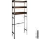 image 1 of Shower caddy Seattle - 3 Tiers | Brown | Industrial wood dark, rustic | 25 x 63 x 165 cm | 1