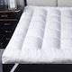 image 7 of Ezysleep 4 Inch Thick Super Soft Microfibre Mattress Topper Deep Fill Comfort | White