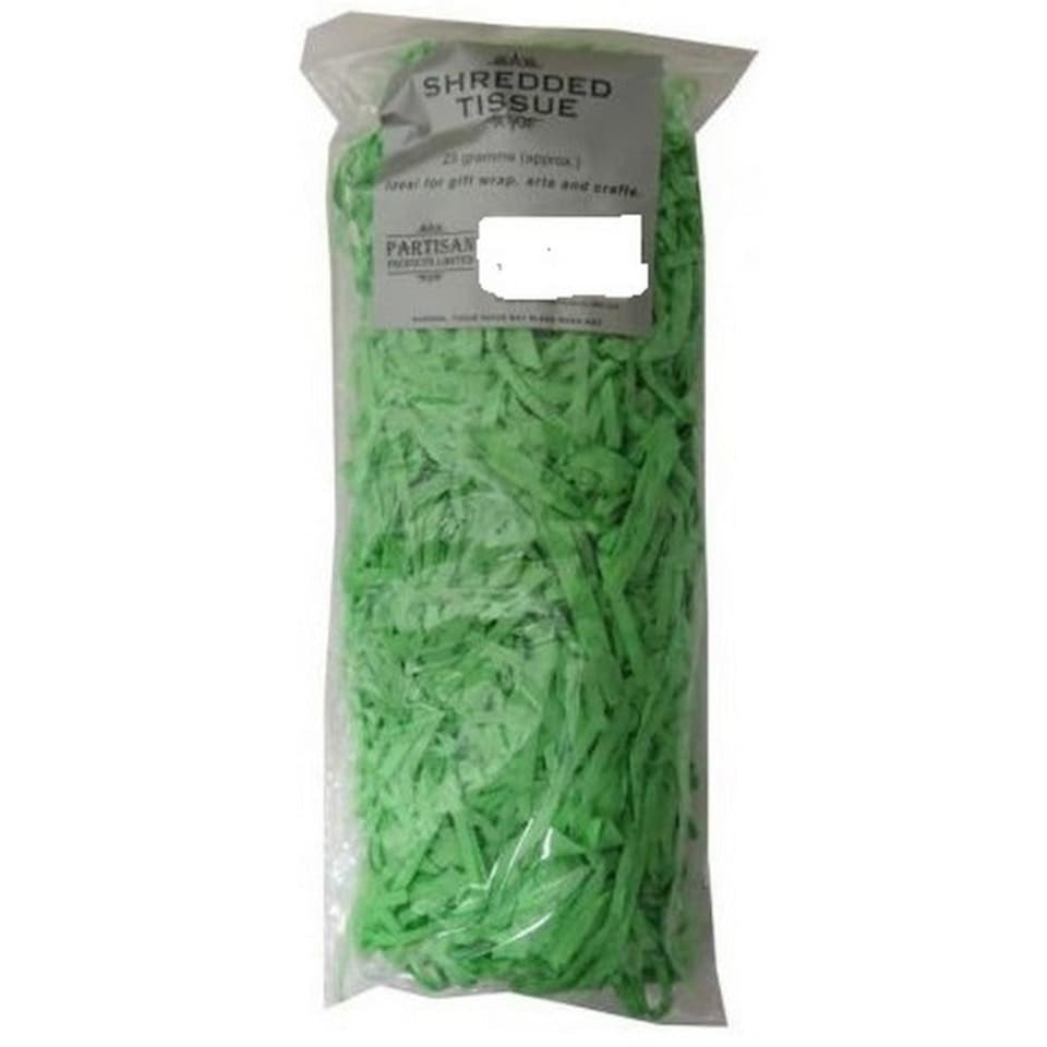 Partisan Shredded Tissue Paper - Dark Green - 25g