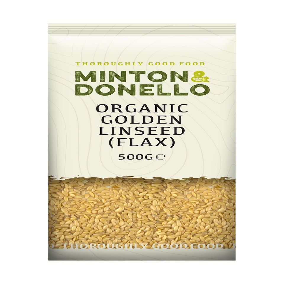 image 1 of Minton & Donello Organic Golden Linseed Flax 6 x 500g