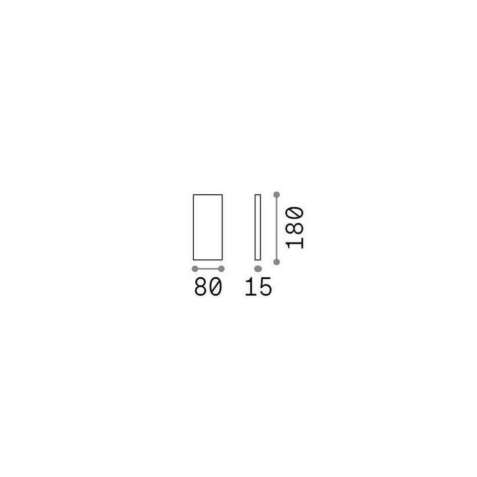 image 1 of Post-It Outdoor Up Down Wall Lamp Coffee 2x LED 620lm 3000K IP65 - Driver Required