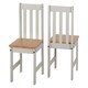 image 2 of Ludlow 1+2 Dining Set - Grey/Oak Lacquer Brown