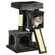 image 6 of PawHut Cat Tree 83cm Indoor Cat Scratching Post Kitten Tower, Black