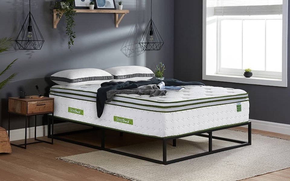 image 1 of SleepSoul Space 4000 Pocket Orthopaedic Gel Mattress King Size | White | King | 1
