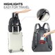 image 4 of Allis Baby Changing Backpack - Black Black