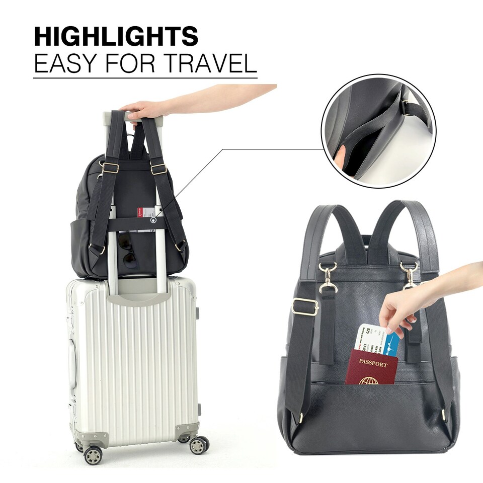 image 1 of Allis Baby Changing Backpack - Black Black