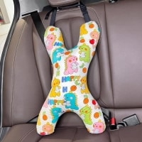 X-Shaped Car Seat Pillow Head Neck Support Travel Pillow for Kid Adult Soft Comfortable Car Sleeping Headrest Cushion Adjustable Seat Belt Travel Cush