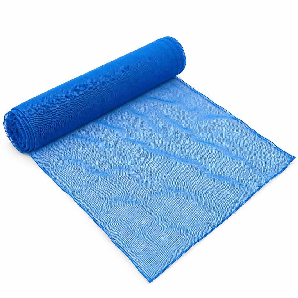 image 1 of Blue Shade Debris Scaffold Netting 2m x 50m Heavy Duty Building Safety Mesh