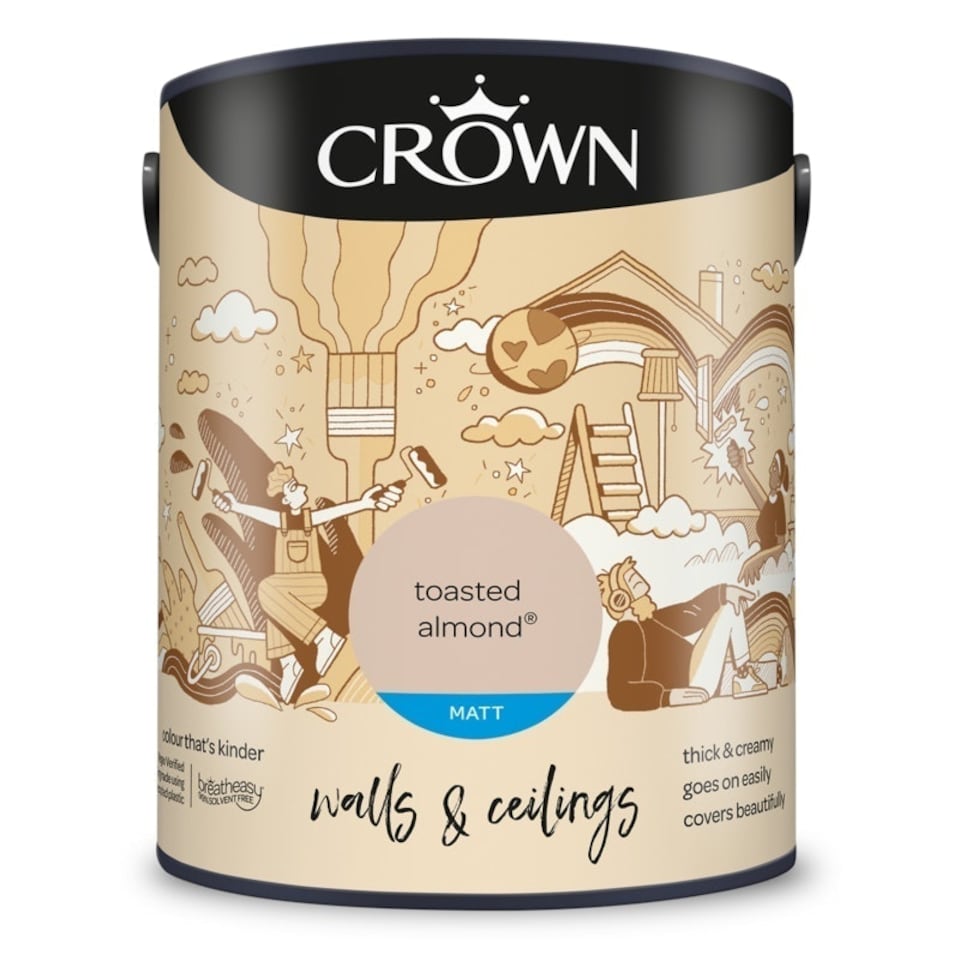 image 1 of Crown Matt Emulsion Toasted Almond 5L
