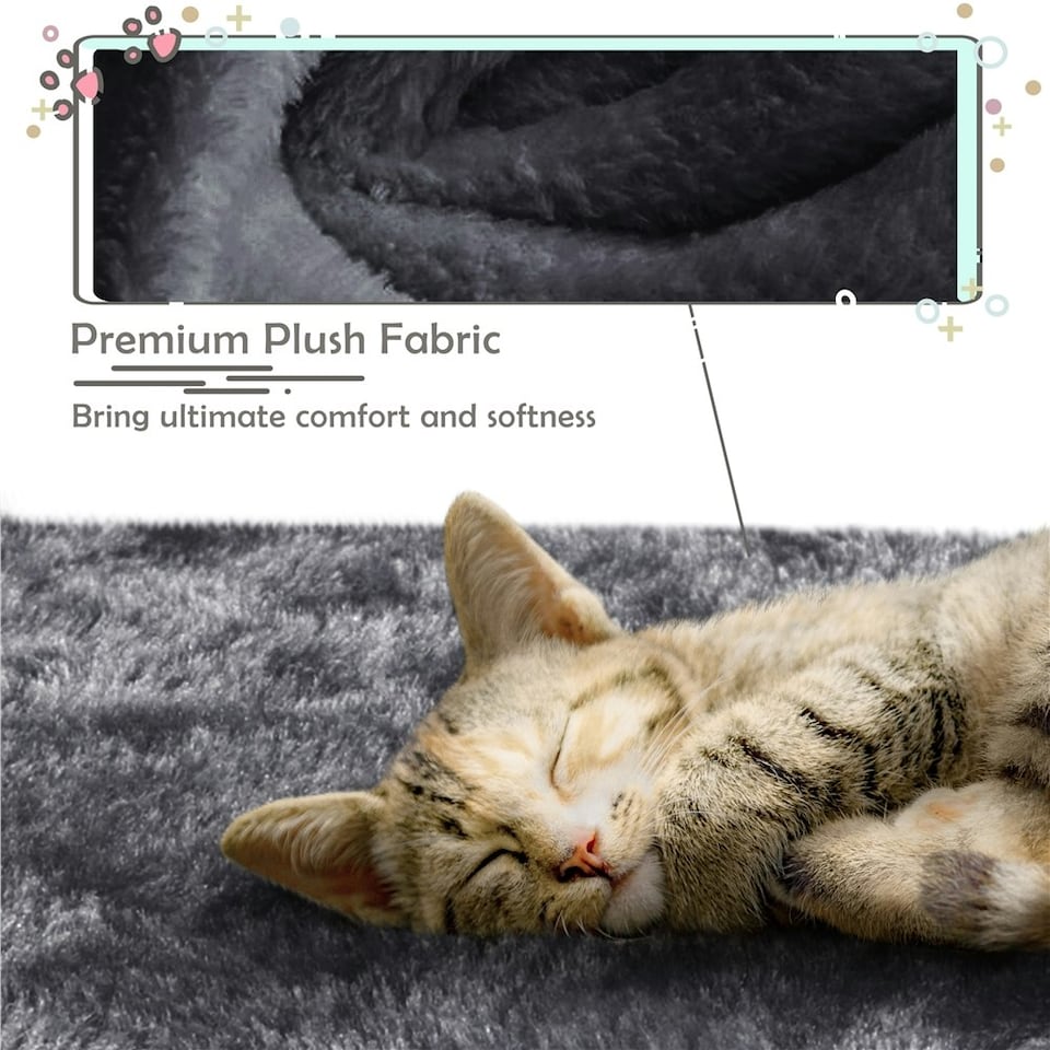 image 1 of Yaheetech 4-Level Cat Tree Condo with Perch Dark Grey