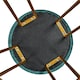image 5 of Yaheetech 67 cm Tall Upholstered Velvet Counter Stools Blue | Peacock Blue