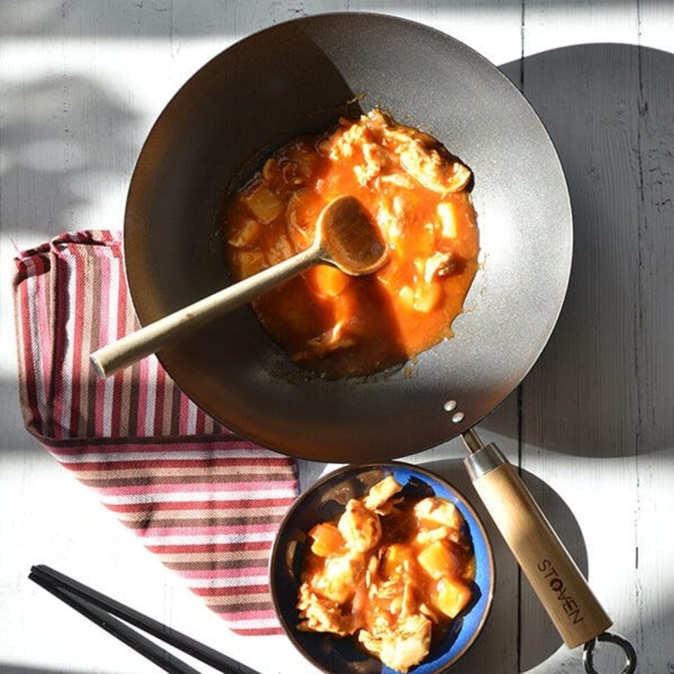 image 1 of Stoven 27cm Standard Gauge Non-Stick Wok