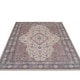 image 4 of KUKOON Beige Medallion Washable & Non Slip Distressed Living Room Area Rug 200cm x 290cm Cream