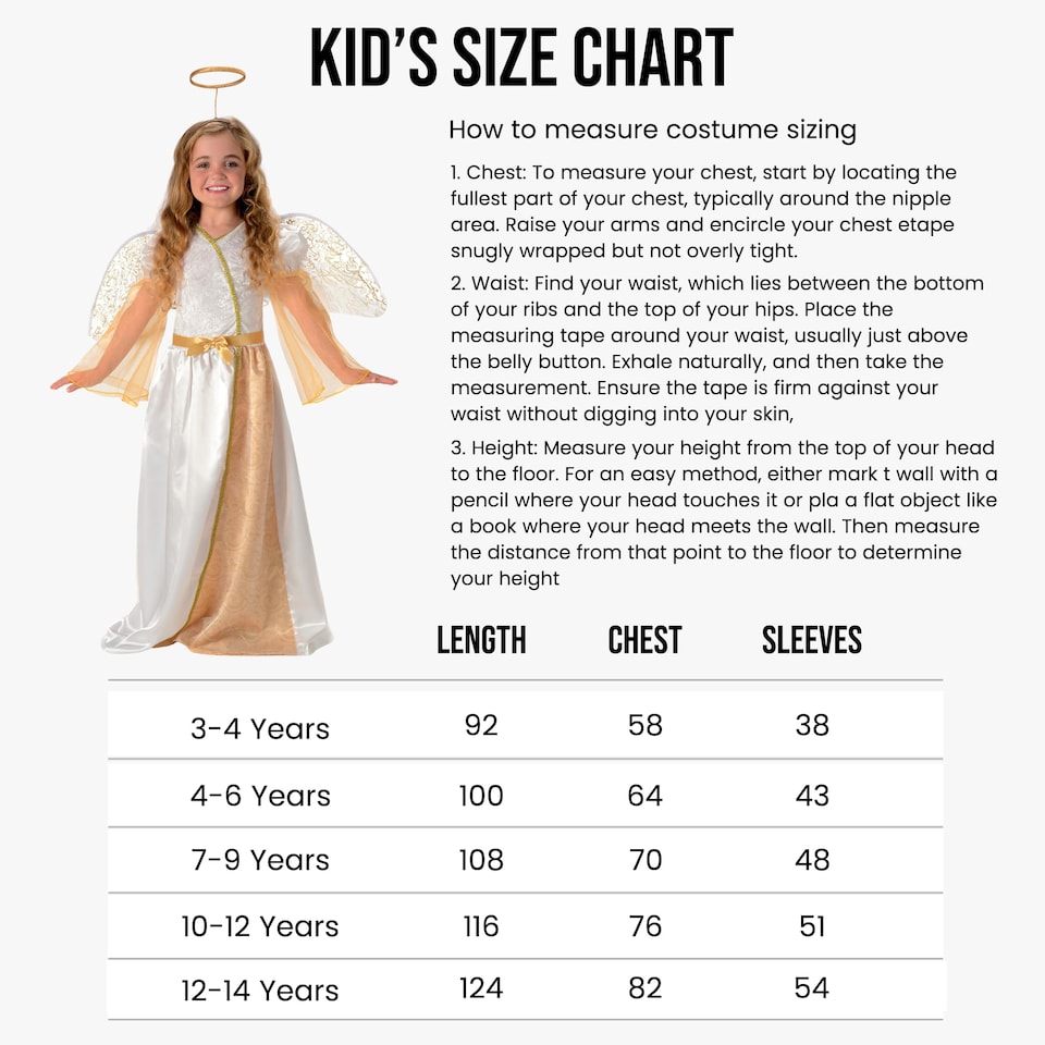 image 1 of Angelic Angel Girls Fancy Dress Christmas Nativity Childrens Kids Childs Costume(12-14 Years)