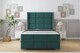 image 1 of Sloomy Beaumont Emerald Plush Bed Frame With 50"  Upholstered Wingback Headboard 4'6 Double